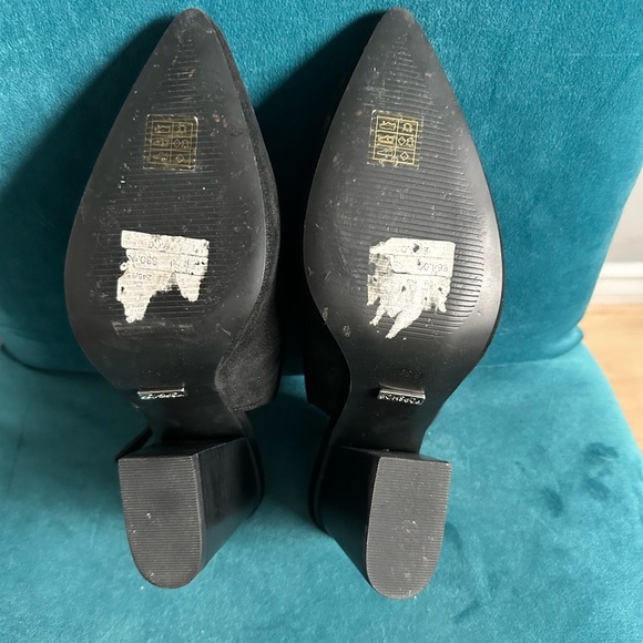 Topshop Goji Slingback Mule Black Suede - Size 39 - Picture 3 of 9